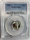 1936 MERCURY DIME ~ PCGS MS-65