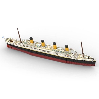 MOC Klemmbaustein Set Titanic Schiffsmodell Maßstab 1:325 MOC-90626 3724 Teile