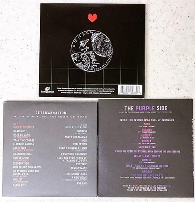 Undertale CD Soundtrack Cover Album 3 Piece Set Determination Skatune Network