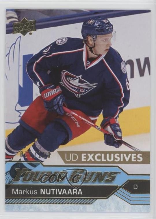 2016-17 Upper Deck Young Guns Exclusives 38/100 Markus Nutivaara #457 0l2