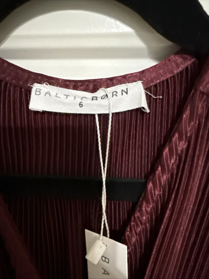Baltic Born - Vestido Niña Talla 6 - Borgoña Foto 2 de 4