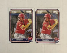 (2) Eduardo Tait 2024 Onyx Vintage Extended Cards #OVEDTA