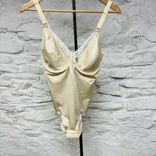 Young Smoothie Vintage Bodysuit 36 D LACE Girdle Corset Stretch Bodycon