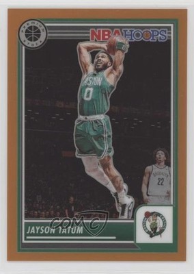 2023 Panini NBA Hoops Premium Stock Orange Prizm 93/299 Jayson Tatum #265 19b1