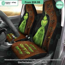 Grinch Get In Sit Down Shut Up Hold On Seat Cover