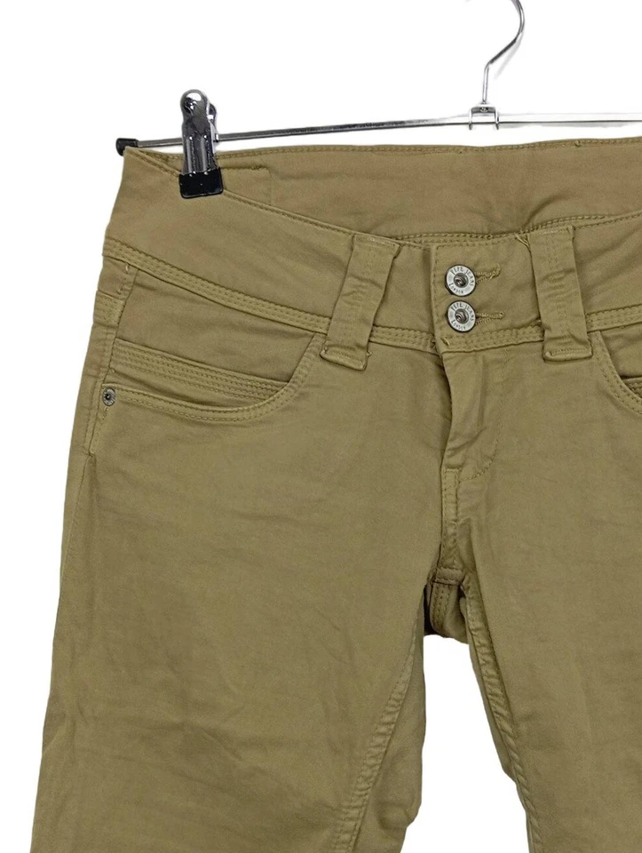 PEPE JEANS Pantalon 3/4 Dames Pantalon T EU 38 kaki style décontracté - Photo 3/4