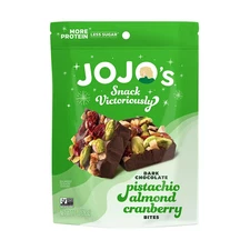 Jojo's Dark Chocolate Pistachio Almond Cranberry Bites 14.4 Oz Bag