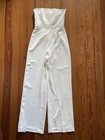 BRAND NEW! Women’s White House Black Market Strapless Split Leg Jumpsuit Size 0 — photo 1