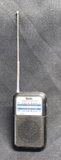 Kaito KA200 AM FM Portable Pocket Radio Receiver Black  Silver Tested  Works