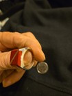 Vintage Sterling Silver Mexico. 925 Red Inlay Dive Ring Size 9 16 Gram — photo 2