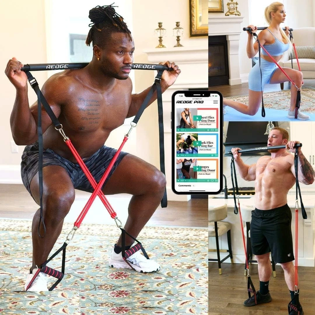Redge Fit™ Complete Portable Full Body Home Gym Park Workout Set I assorted