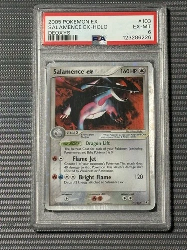 Salamence EX Holo 103/107 Deoxys Pokemon PSA 6 2005