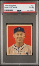 1949 Bowman Sam Chapman PSA 4 Athletics #112