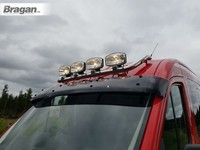 DachträGer + Spots + Leds FüR Ford Transit MK8 2014 - 2021 Van Front Mittel Hoch