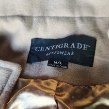 Centigrade Mens Beige Lined Full Zip Jacket P...