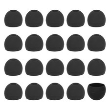 10Pair/20Pcs Silicone Earbud Tips Replacement IEM Earbud Covers, Black L 