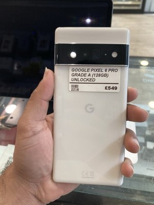 Google Pixel 6 Pro 128GB entsperrt Smartphone Cloud White