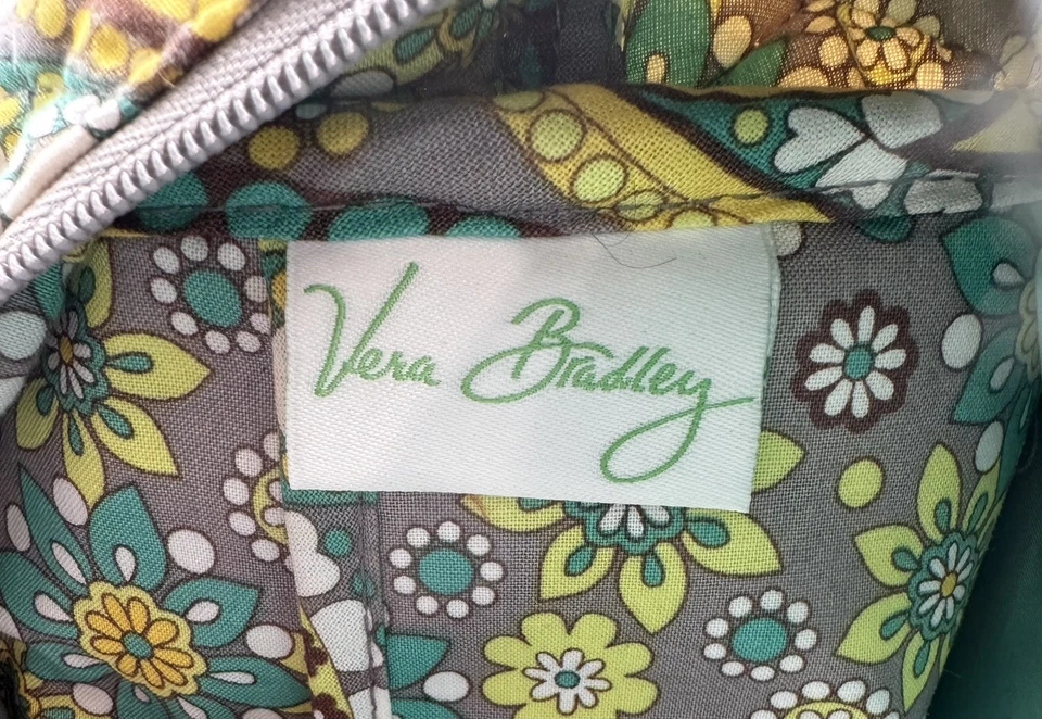 Vera Bradley Bolso Mensajero para Laptop Limón Parfait Acolchado Tela Correa para el Hombro Foto 2 de 4