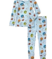 NWT Angel Dear thermal weave Football loungewear pajamas 5