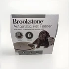 BROOKSTONE Automatic Pet Feeder 6 Stage Sm/Med Dog Cat Food Treat Dispenser Auto