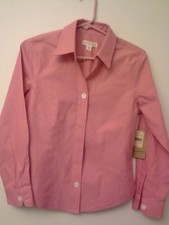 New Pink Womem's Coldwater Creek No Iron Perfect Top Size PXS 4 Button Blouse