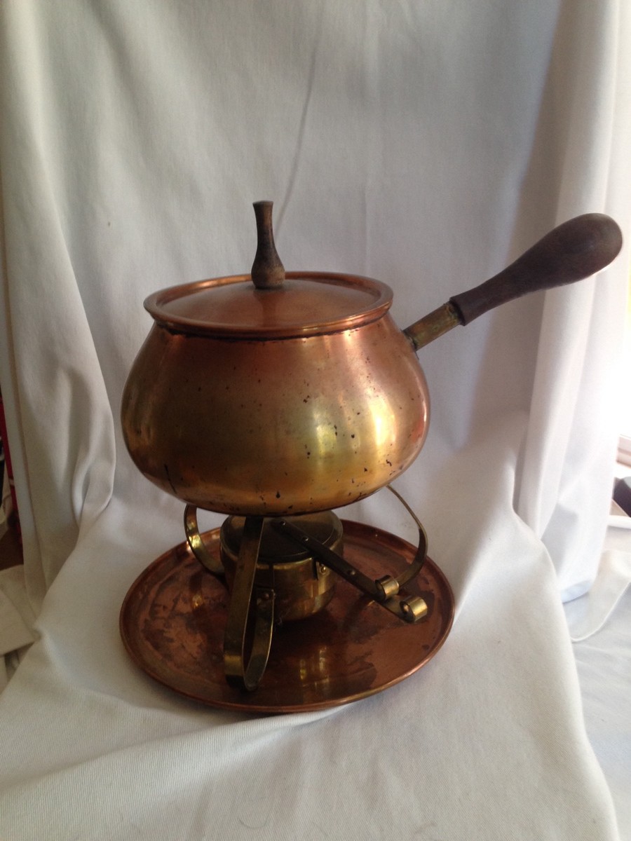 Vintage Mid Century B&M Douro Made In Portugal Copper Fondue