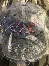 mint vtg QVC GEOFF BODINE #7 NASCAR Snapback HAT CAP heather grey/gray