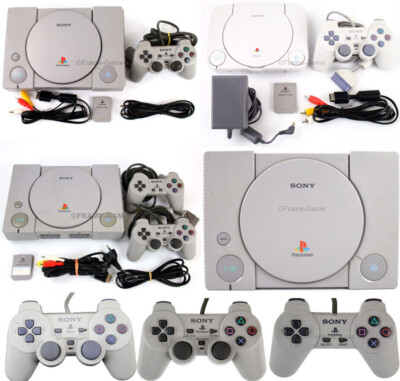 Sony Playstation 1 Ps1 PSone Konsole PAL+ Zubehörpaket Controller zum Auswählen 