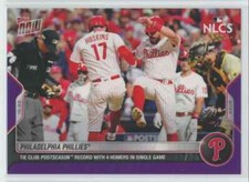 2022 Topps Now Purple Parallel 4 Home Runs in Single Game 3/25 Phillies #1119