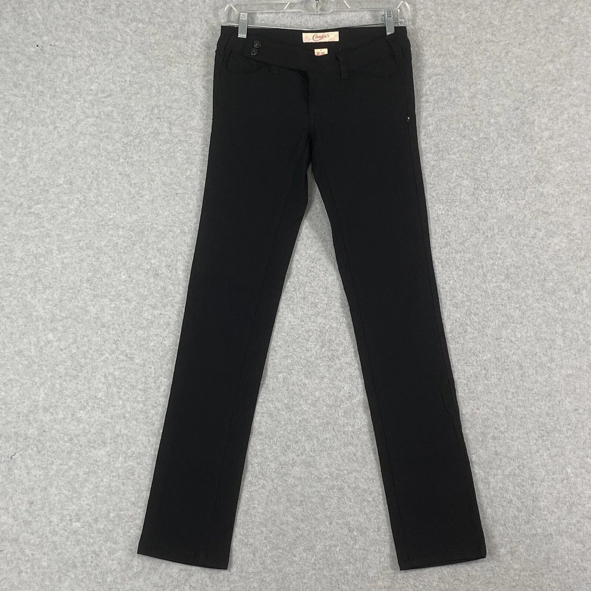Women's black top stretchy trousers