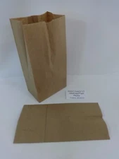 #4 Paper Brown Kraft Natural Sack Lunch Merchandise Grocery Retail Bags