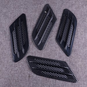 2X ABS Car Air Flow Fender Side Vent Decoration Stickers Accessories Black | eBay