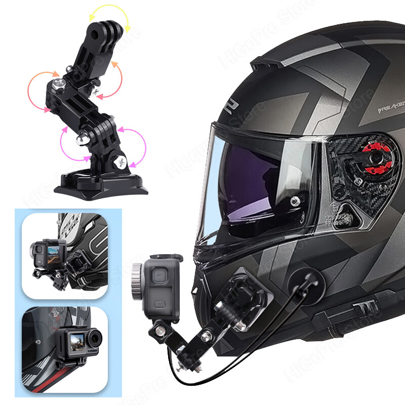 Sametop Supporto Adesivo Attacco 3M Casco Attacchi Curvi Piatti Compatibile con GoPro Hero 13 12 11 10 9 8 7 6 5 4 Session DJI Osmo Telecamere D'azione - 6 Pezzi