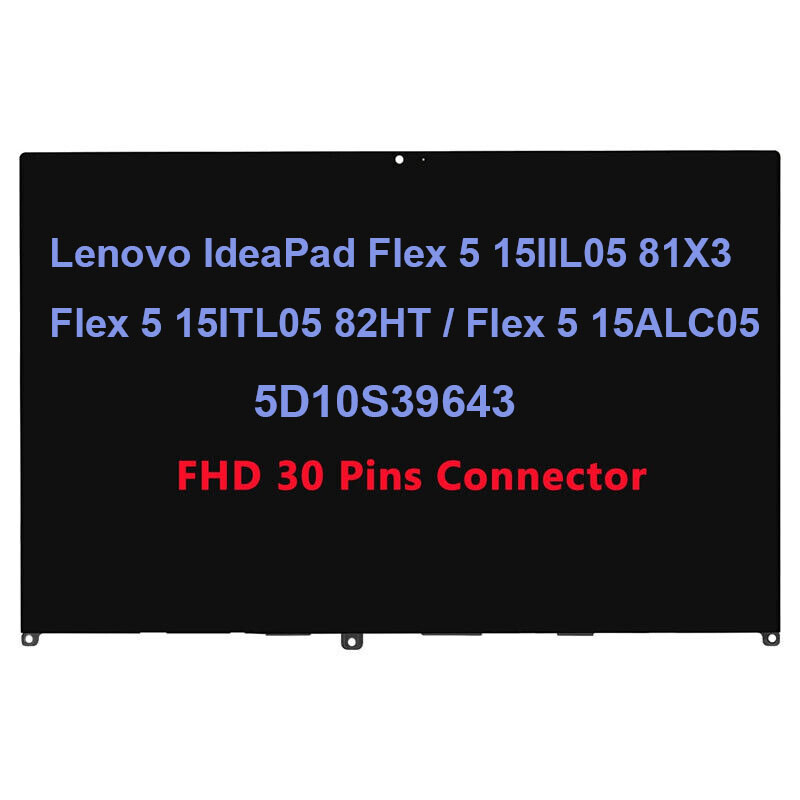 Écran Tactile LCD FHD IPS Assembly Pour Lenovo Ideapad Flex 5-15IIL05 81X3 - 15.6"
