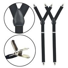 Hold  Em Improved Shirt Stays for Men USA MADE Adjustable Elastic Y-style 1  Wide