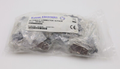 NEW Extron 100-067-51 9D Female Connector - 10 Pack DB9 Female ( B2-2B)