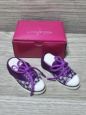 2008 RETIRED Lorifina Doll Sport Shoes Sneakers Purple Skulls Hasbro Miss Revlon