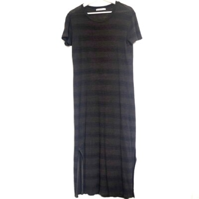 Stateside Anthropologie Women's Linen Striped Gray Long Tee Maxi Dress Size M | eBay Stateside Anthropologie Women's Linen Striped Gray Long Tee Maxi Dress Size M | eBay