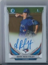 Sean Reid-Foley 2014 Bowman Chrome Draft RC Rookie Base Auto Autograph BLUE JAYS