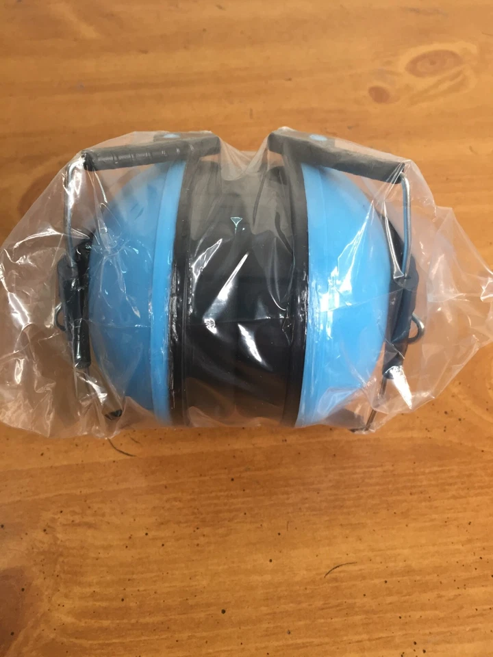 Protetor de ouvido infantil azul -- faixa de cabeça sobre a orelha com bolsa de armazenamento - Imagem 3 de 4