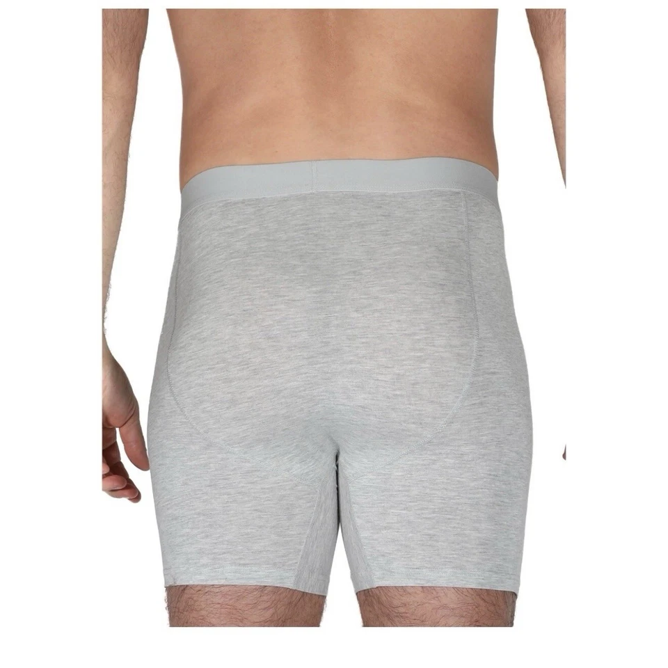 Paquete de 3 calzoncillos boxer George grises/negros de 6 pulgadas talla S - Nuevo conjunto de 2 Foto 4 de 4