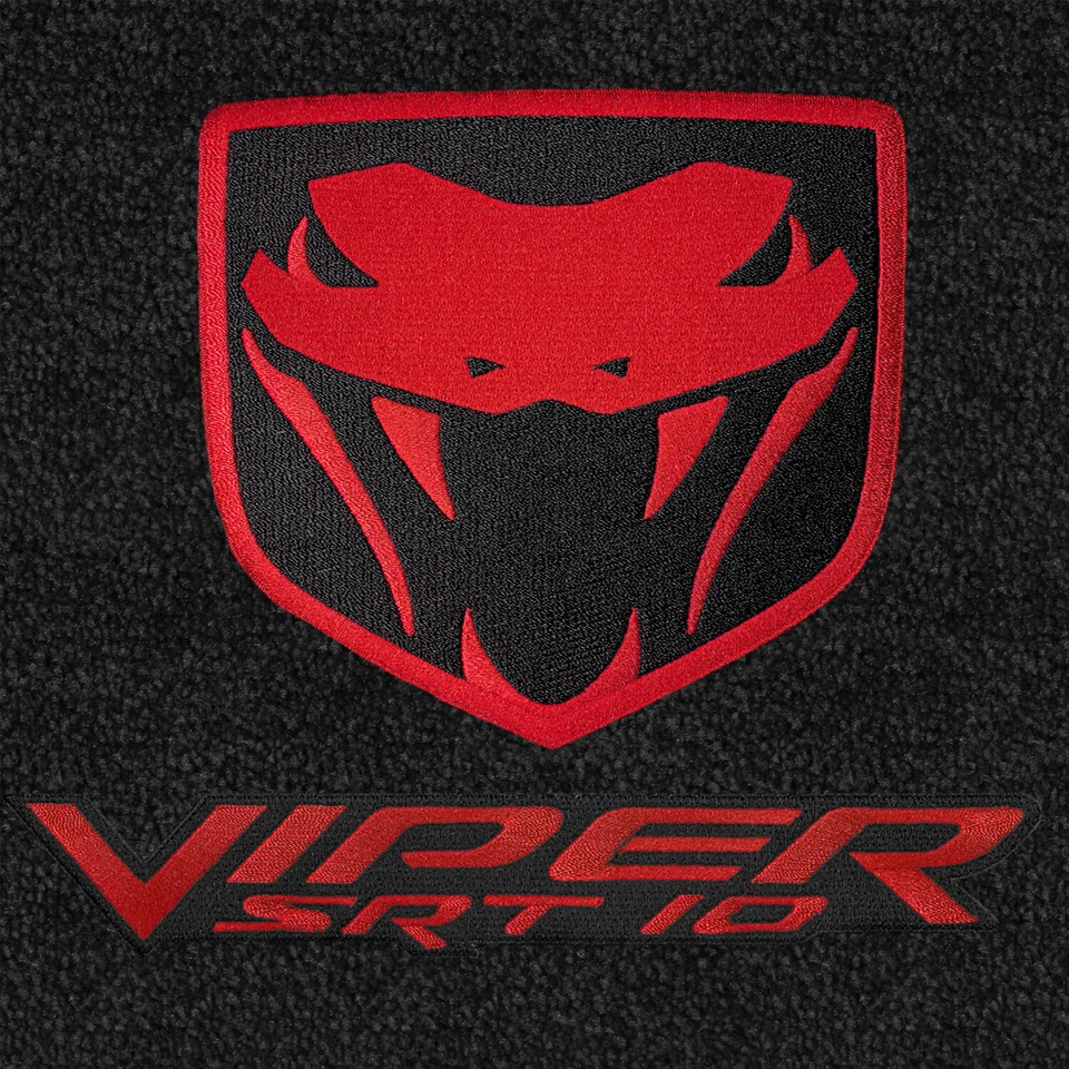 Alfombrillas delanteras O-Lloyd LUXE negras para Dodge SRT-10 2003-2006 Foto 4 de 4