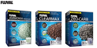 FLUVAL EXTERNAL FILTER MEDIA CLEAR MAX ZEO-CARB AMMONIA REMOVER AQUARIUM FISH