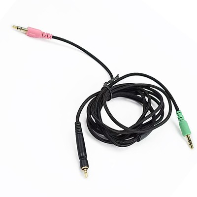 1* Audio Headphone Cable For Sennheiser GAME ZERO ONE PC373 PC37X GSP350 500 600