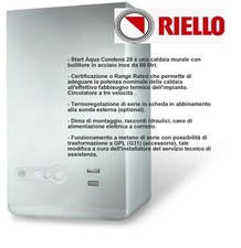 RIELLO CALDAIA A CAMERA APERTA START AQUA 28/60 BI - METANO