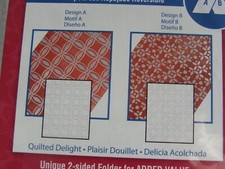 Spellbinders M-Bossabilities Quilt Del 4.25x5.5" Reversible Emboss Folder ES-014