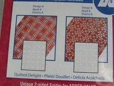 Spellbinders M-Bossabilities Quilt Del 4.25x5.5" Reversible Emboss Folder ES-014