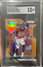 BRADLEY CHUBB RC 2018 Panini Prizm Orange #204 SP /249 SGC 10 Bills 🏈