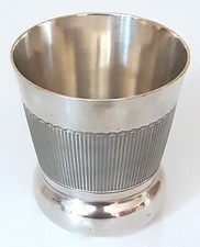 JOLIE TIMBALE EN METAL ARGENTE