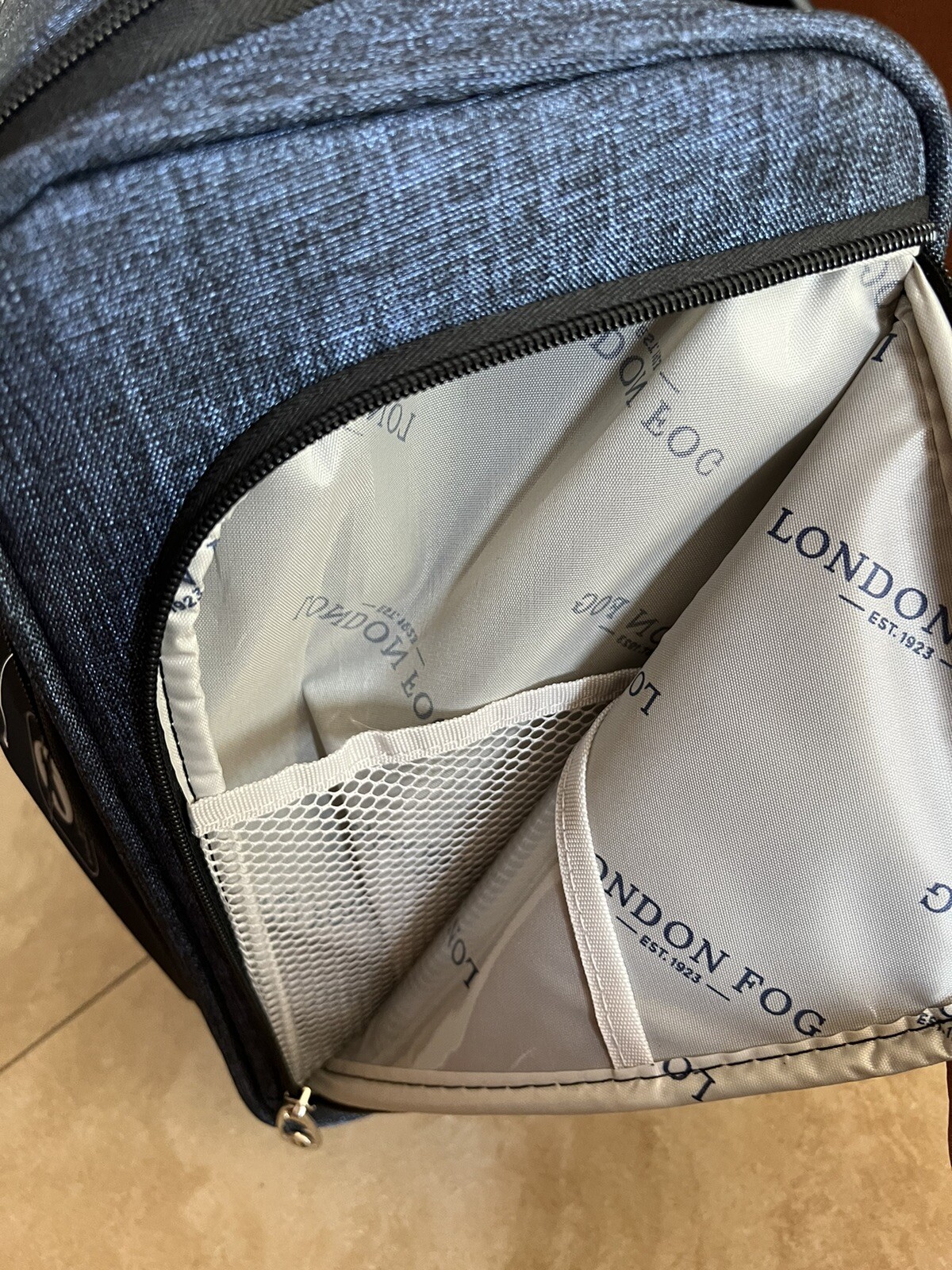 London Fog NEW Essex 15" 2Wheel Under The Seat Bag eBay